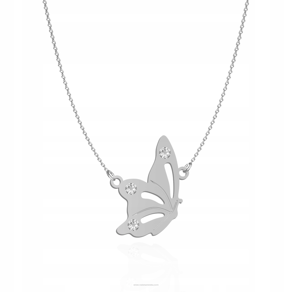 Náhrdelník BUTTERFLY s kryštálmi Swarovski