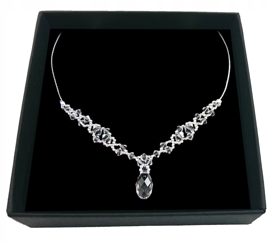 SVADOBNÝ náhrdelník z krištáľov SWAROVSKI 567