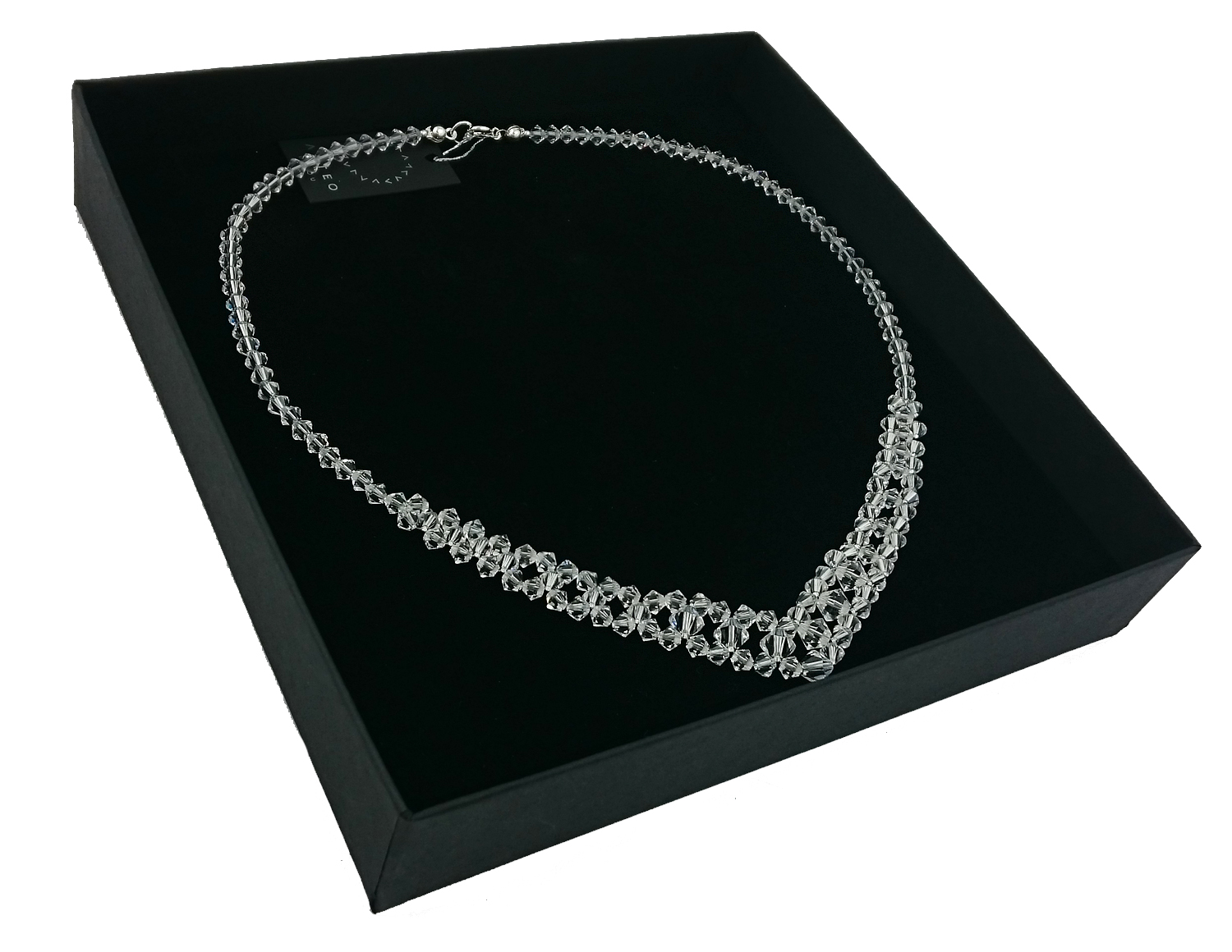 SVADOBNÝ náhrdelník s kryštálmi SWAROVSKI 854