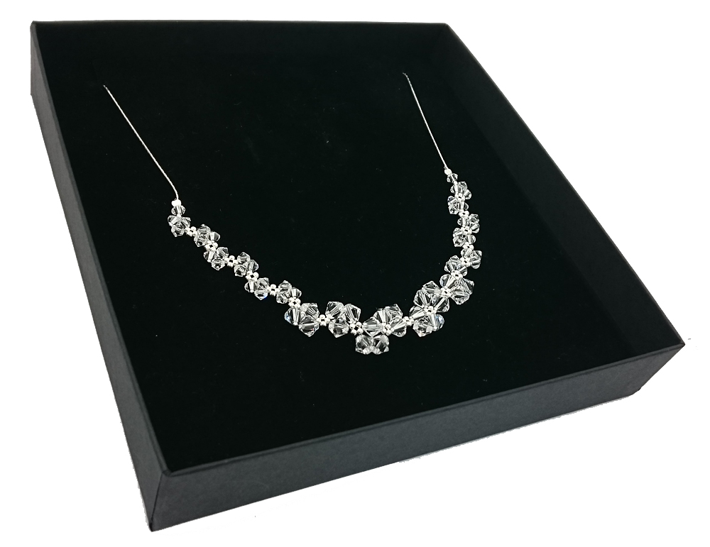 Svadobný náhrdelník z kryštálov Swarovski Arteo 815