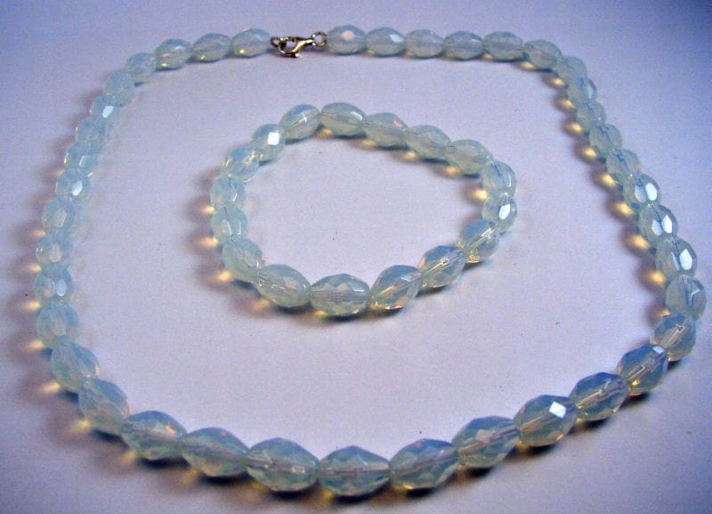 Náhrdelník, náramok Lunar Stone + Striebro