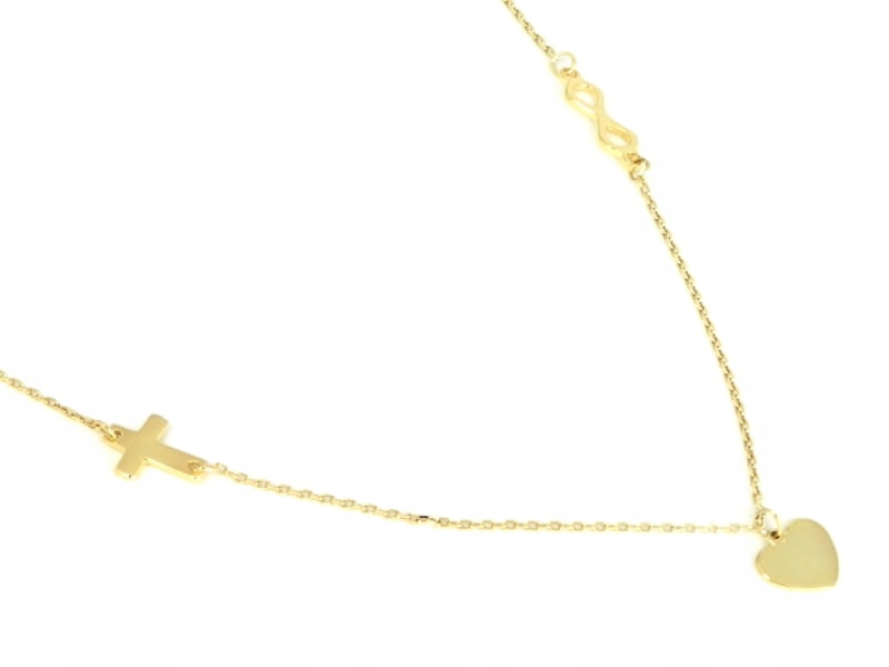 Celebrity náhrdelník Infinity Heart Cross