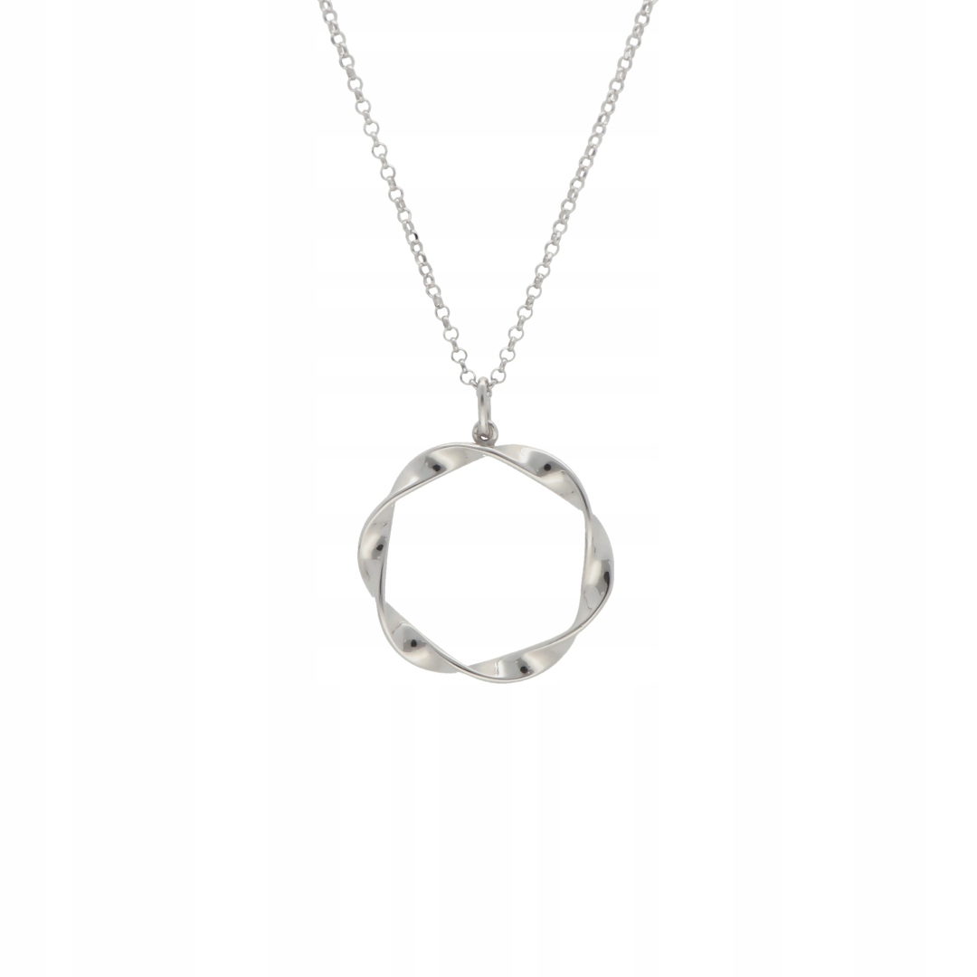 Rodium -rhodium strieborný náhrdelník