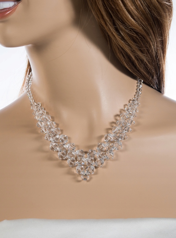 Svadobné šperky s náhrdelníkom Swarovski Crystals