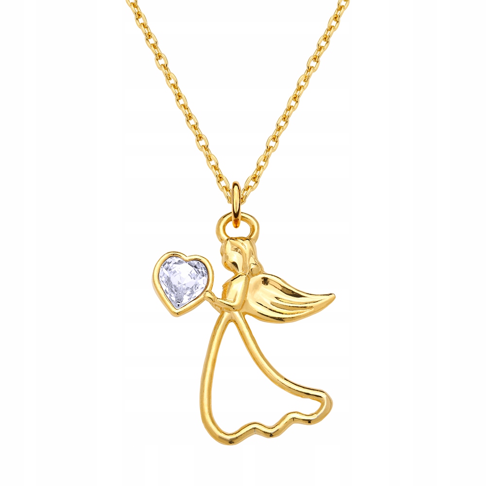 Retiazkový náhrdelník s krištáľovým anjelom Swarovski