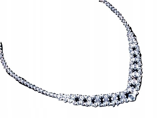 Strieborný náhrdelník Swarovski I027