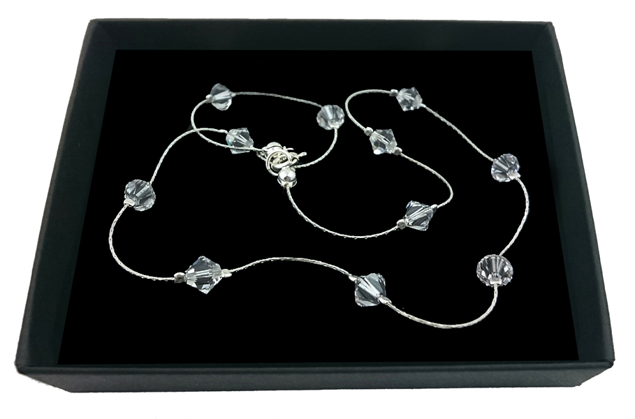 Svadobný náhrdelník s kryštálmi SWAROVSKI 507