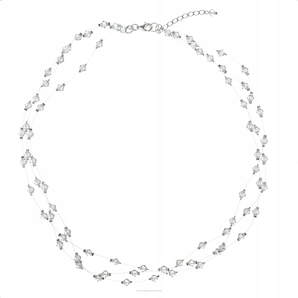 Svadobný náhrdelník s kryštálmi SWAROVSKI