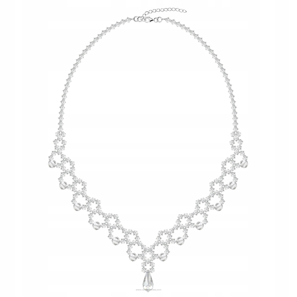 Svadobný náhrdelník s kryštálmi Swarovski