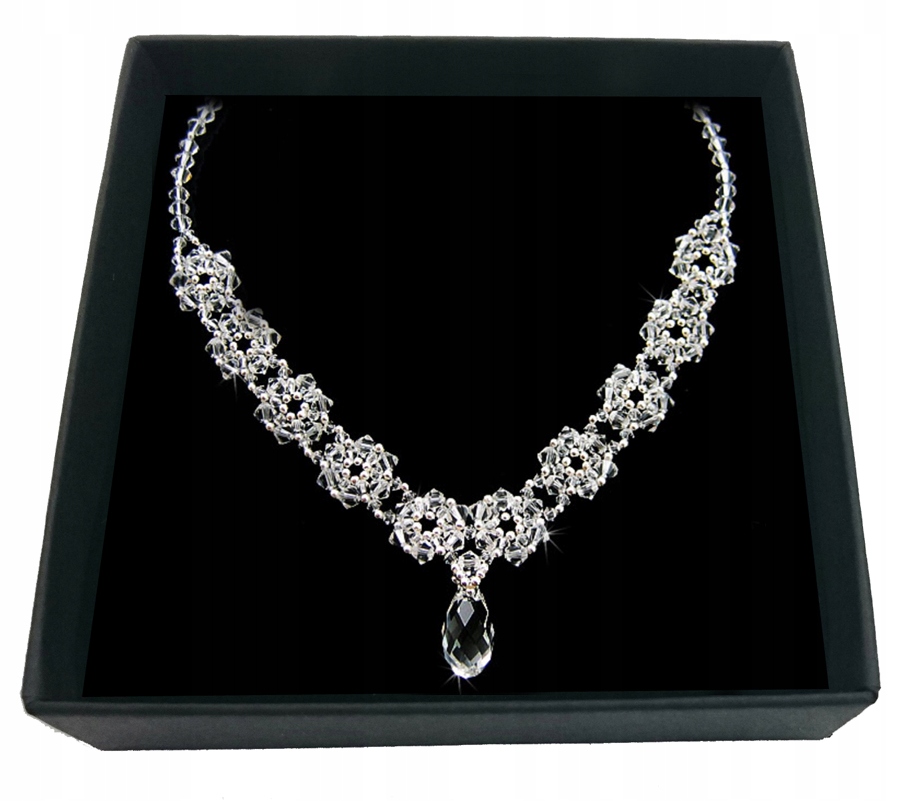 Svadobný náhrdelník vyrobený z krištáľov SWAROVSKI 1771