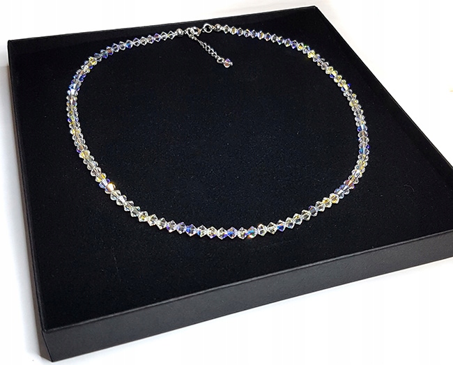 Svadobný náhrdelník vyrobený zo Swarovski Crystal AB
