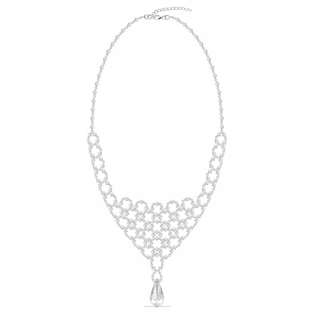Svadobný náhrdelník vyrobený z kryštálov Swarovski
