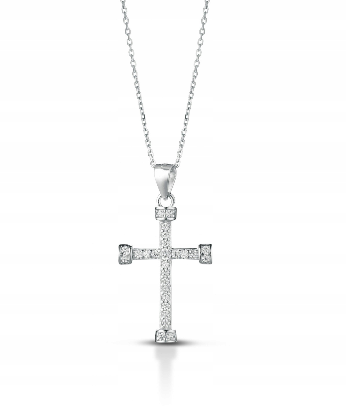 Strieborný náhrdelník s CROSS retiazkou ankier pr