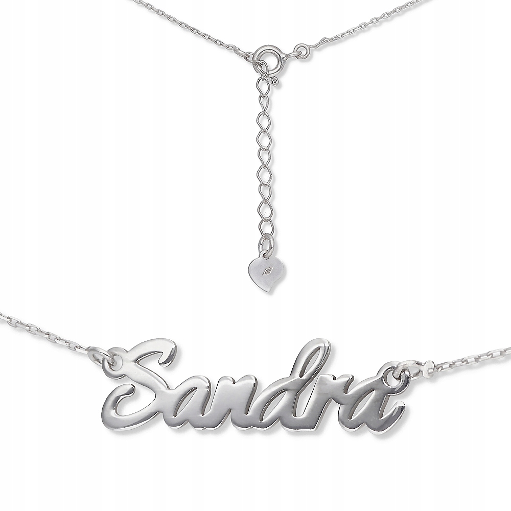 Strieborný náhrdelník Rodiumly Rhinked s názvom Sandra