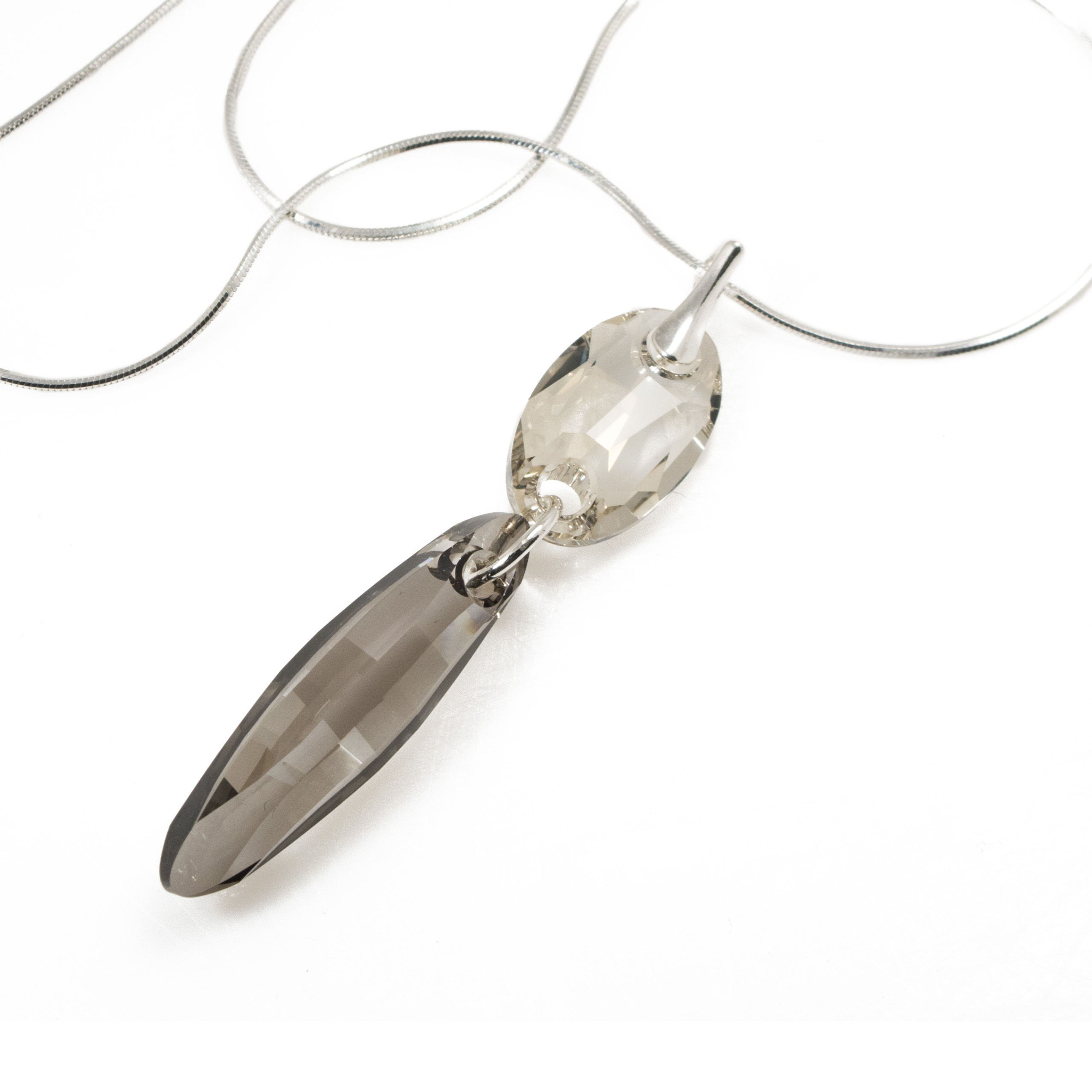 Strieborný náhrdelník ENGELKE SWAROVSKI lesklý