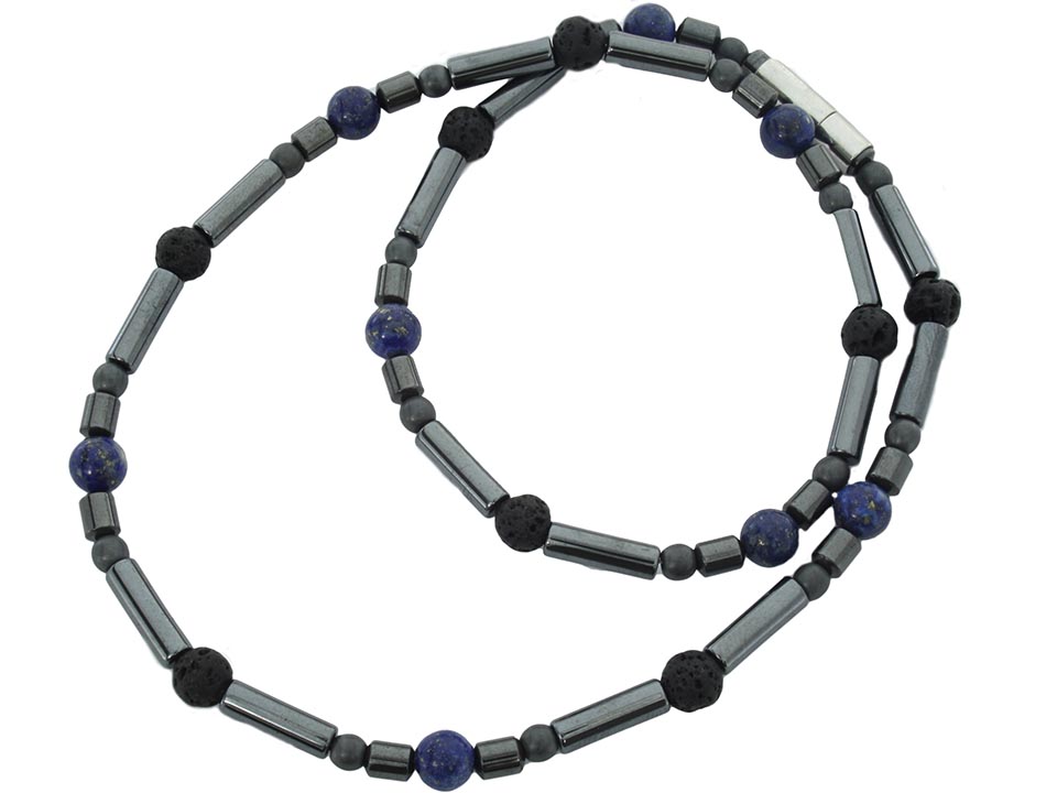 Prírodné lapis lazuli kamene WZ22 náhrdelník