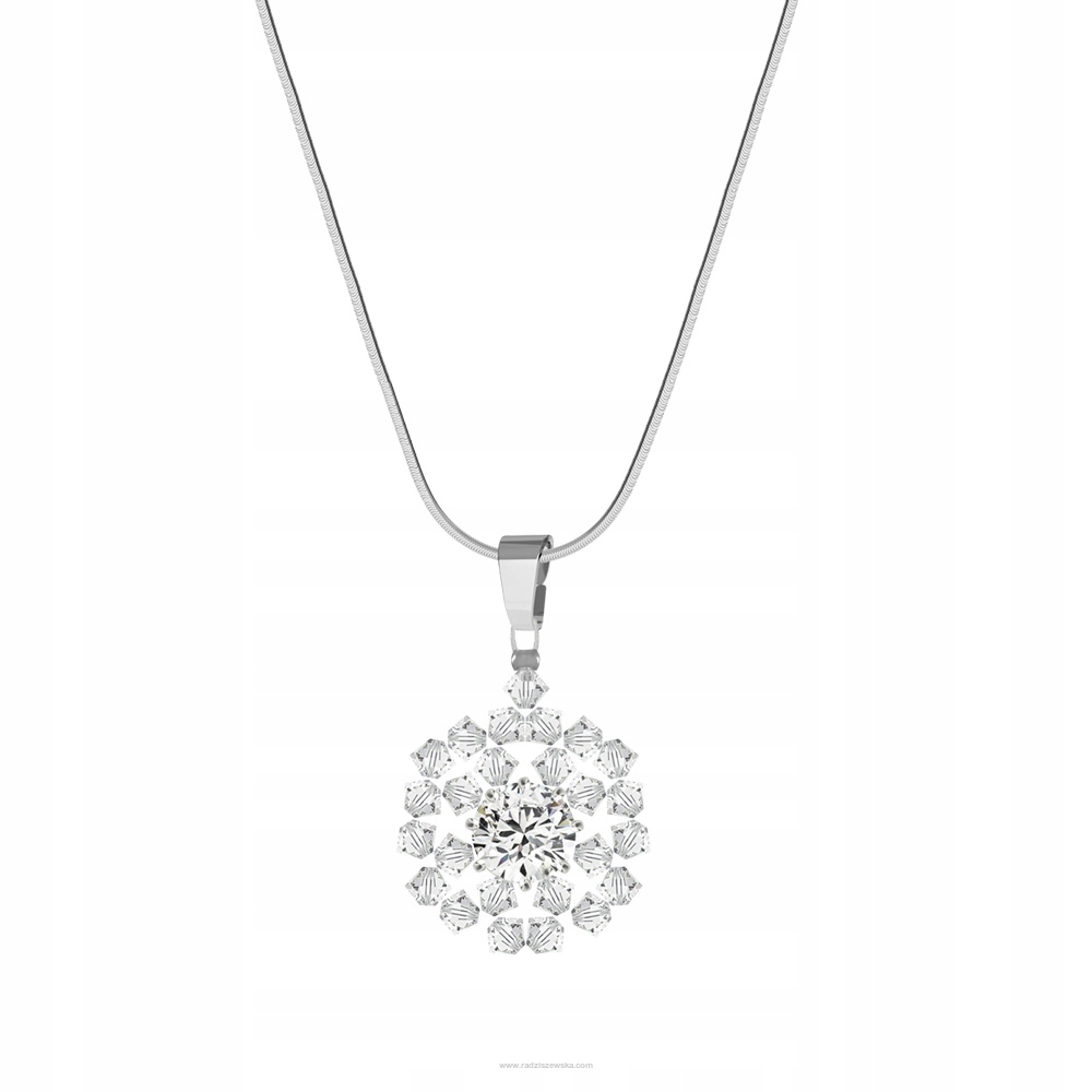 Náhrdelník s kubickým zirkónom a kryštálmi Swarovski