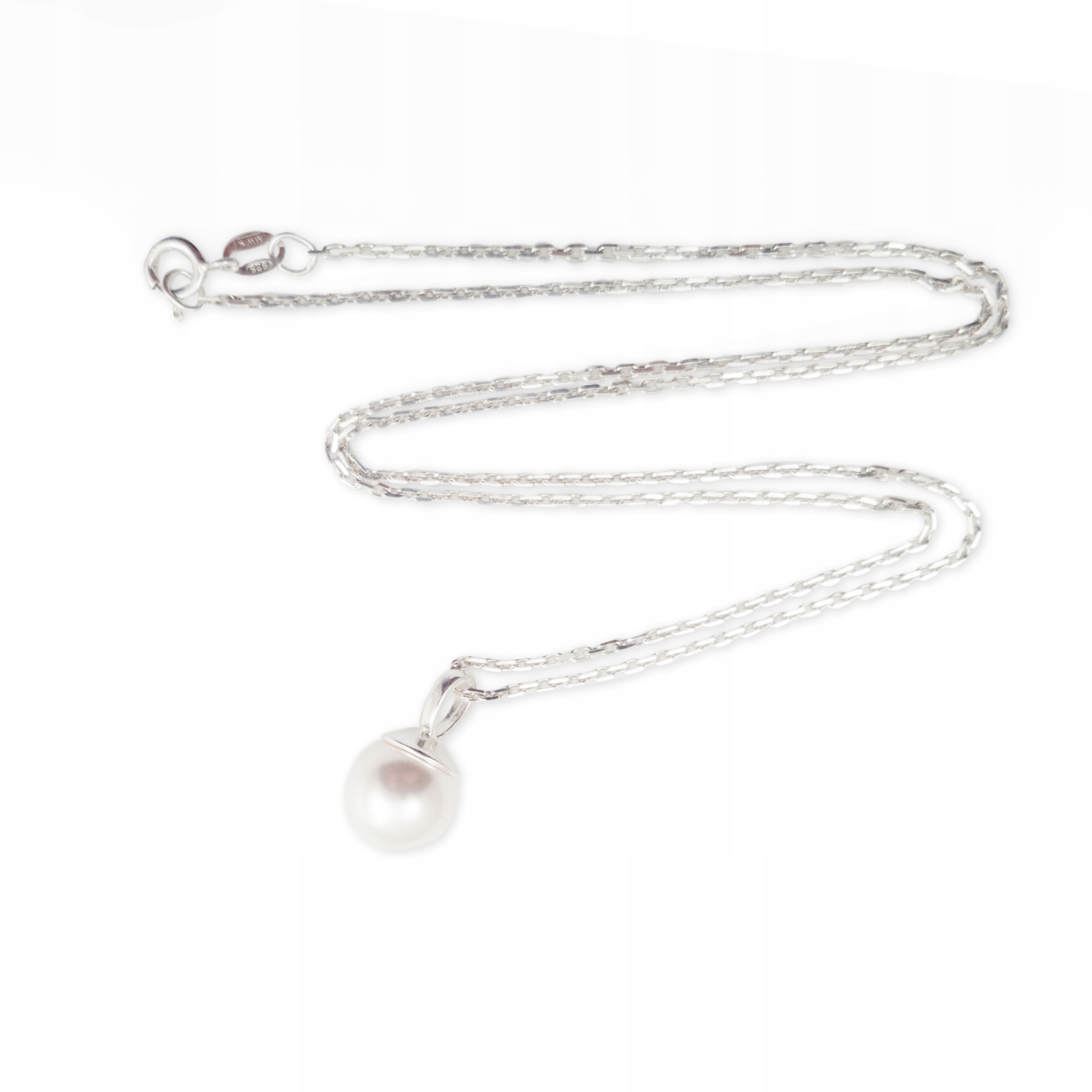 Strieborný náhrdelník s perlou Swarovski