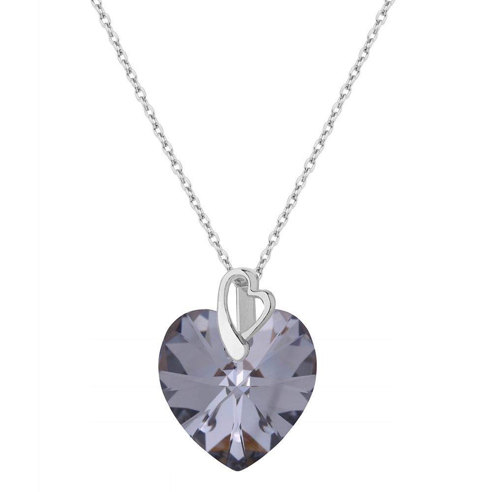 Náhrdelník z 925 striebra so srdcom Swarovski