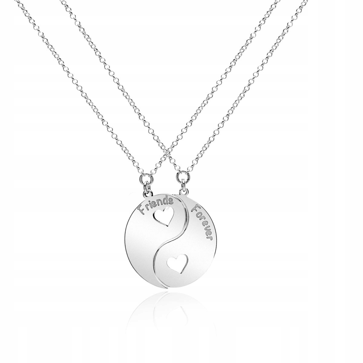 Náhrdelníky priateľstva Yin Yang Silver