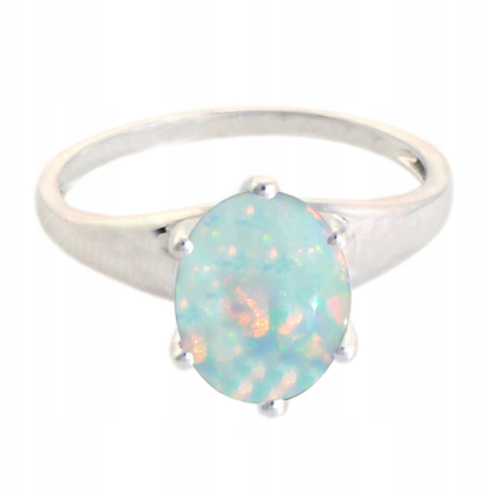 Prírodný Austrália Opal Ring 925 Striebro