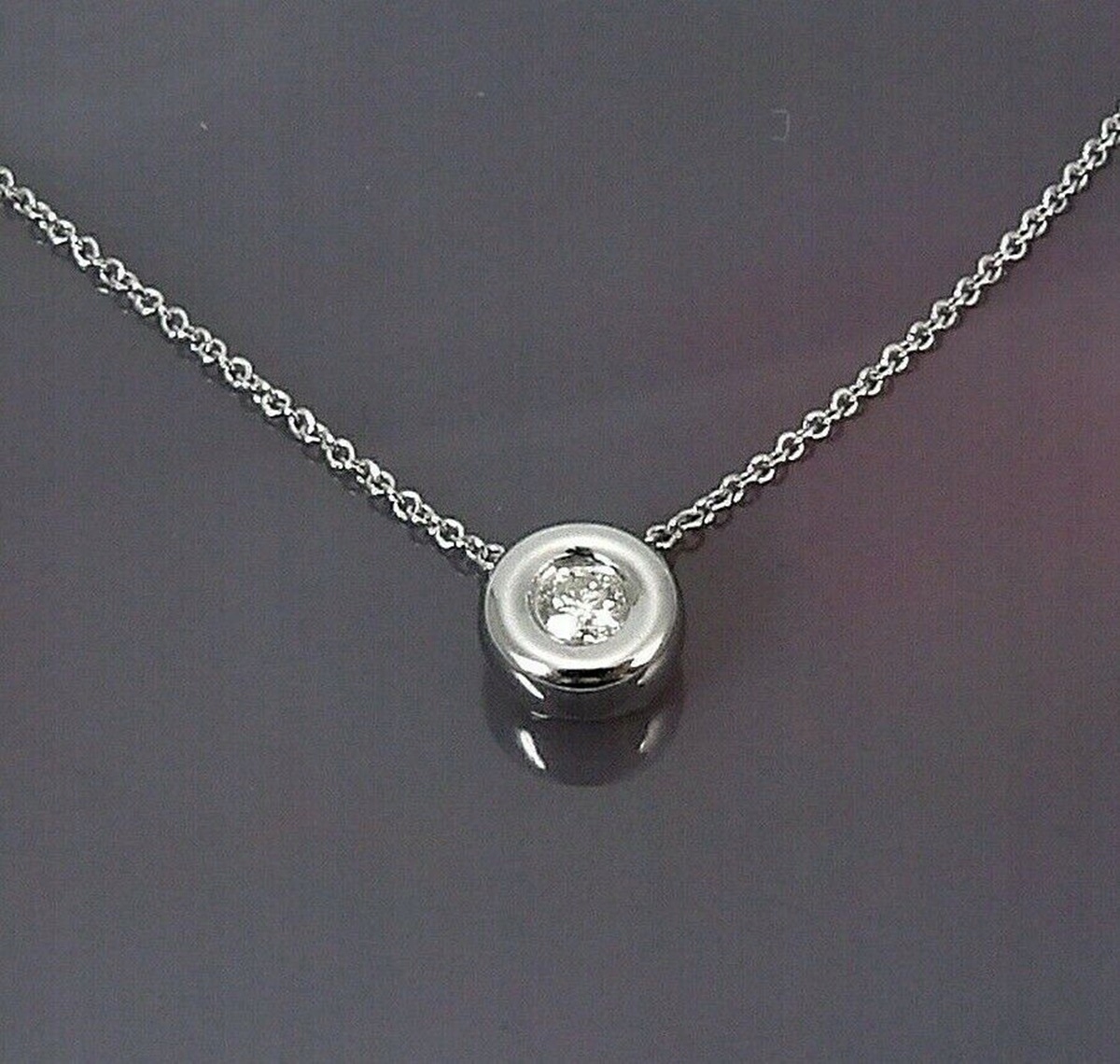 Prírodný brilantný 2,5 mm zlatý náhrdelník 750