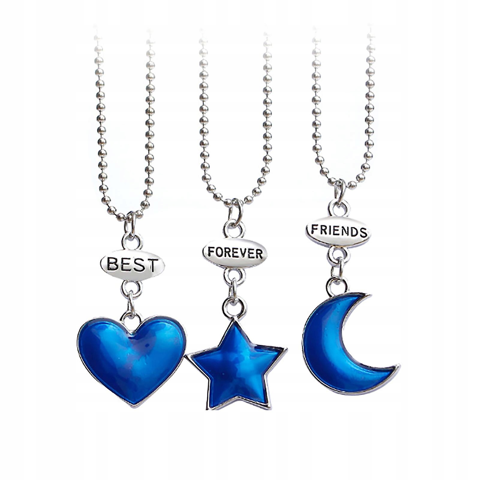 Blue-3 SARS Women Stylish Heart náhrdelník