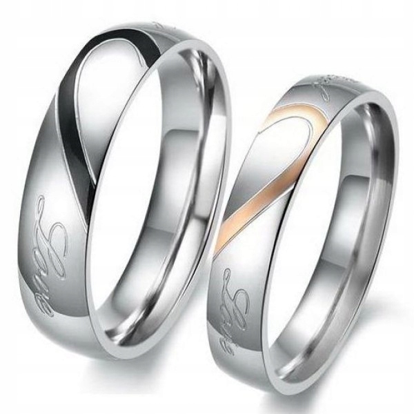 Cesty pre páry Real Love Heart Steel 316L