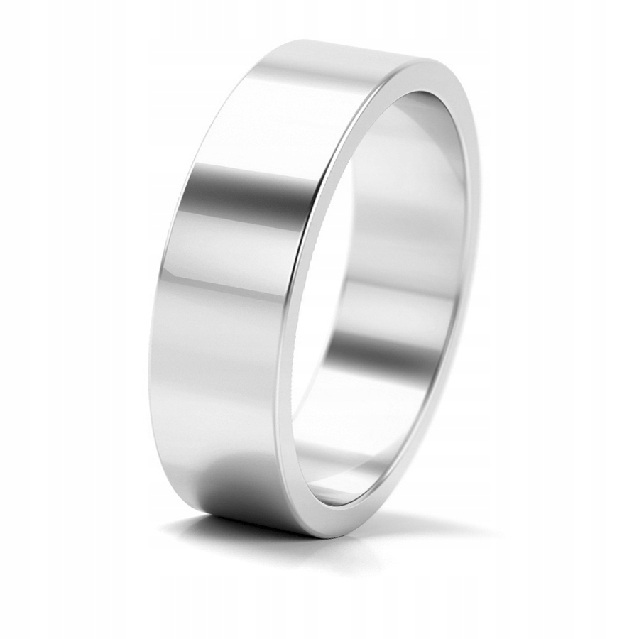 BIELE PLOCHÉ SVADOBNÉ PRSTENE 5,5 MM 585 KRP / B