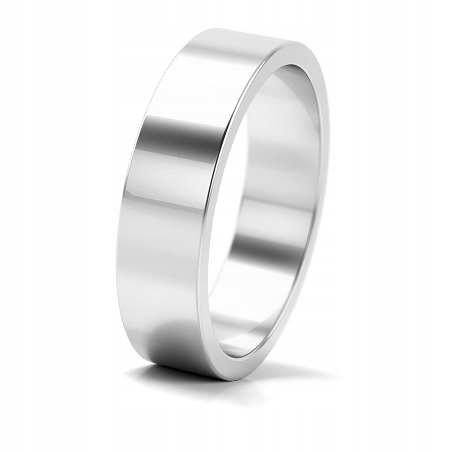 BIELE PLOCHÉ SVADOBNÉ PRSTENE 5MM 333 KRP / B