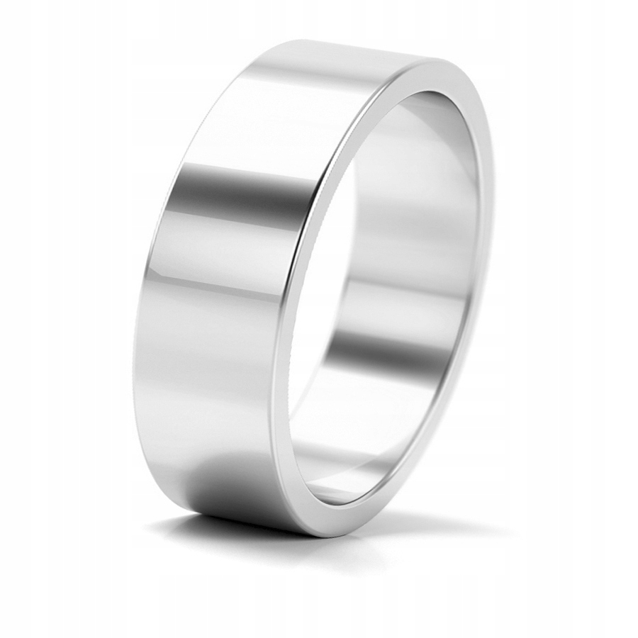 BIELE PLOCHÉ SVADOBNÉ PRSTENE 6MM 333 KRP / B
