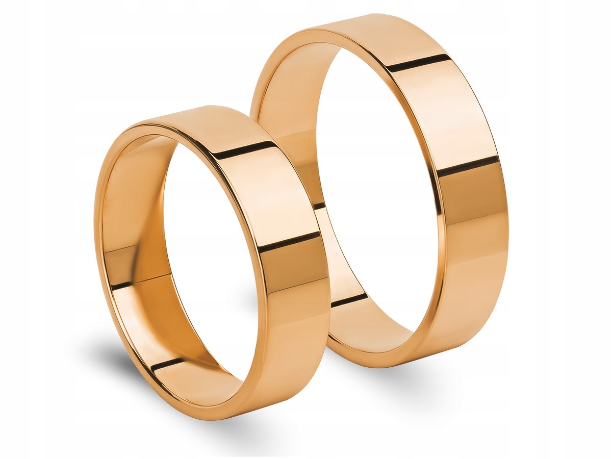 SVADOBNÉ PRSTENE ROSE GOLD FLAT SET 585