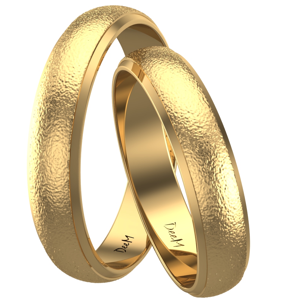 ZLATÉ SVADOBNÉ PRSTENE 333 MATOVÉ 8 CARAT gravírovanie