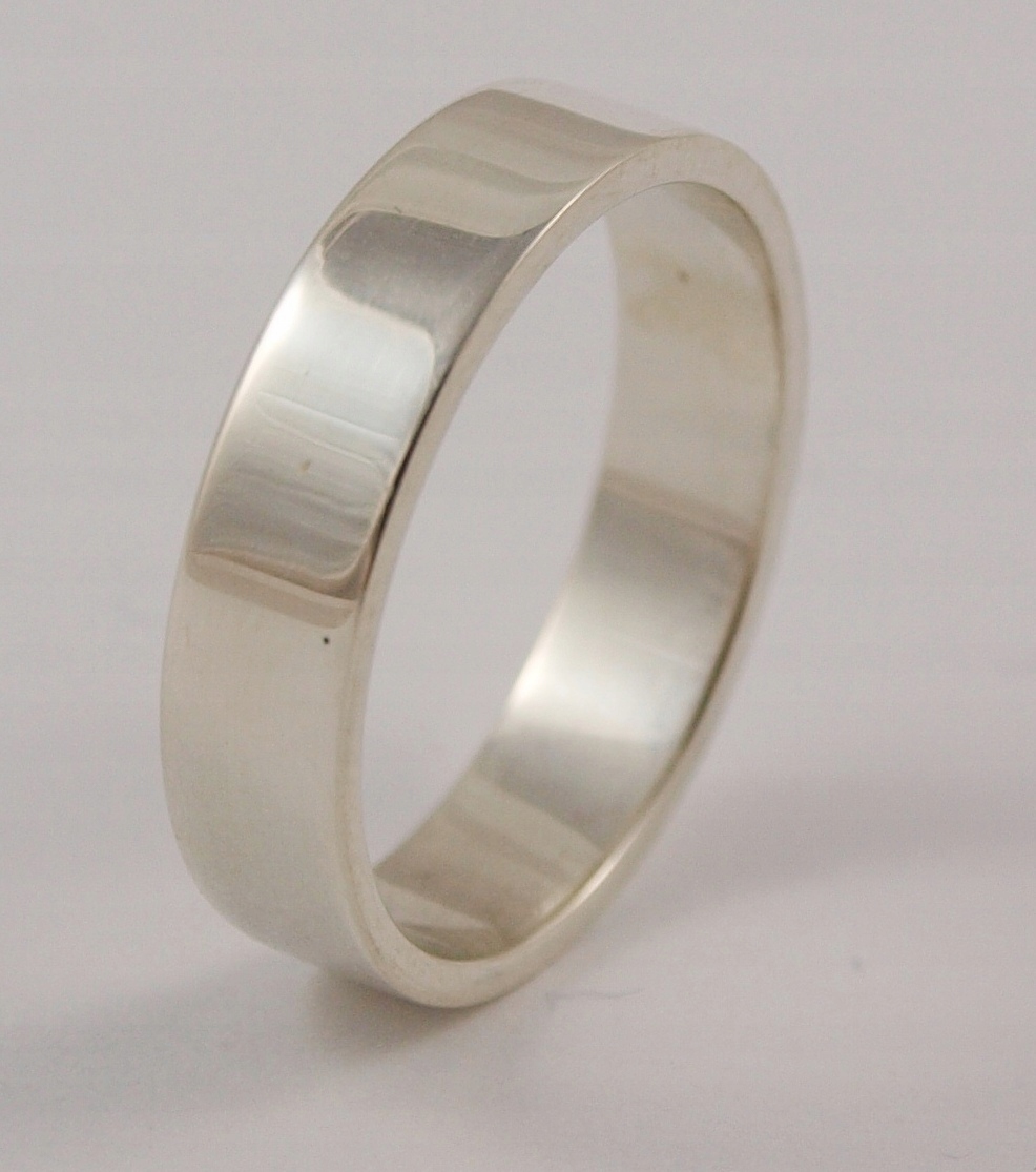 VŠETKY VEĽKOSTI 4,5 MM STRIEBORNÉ PRSTENE 925