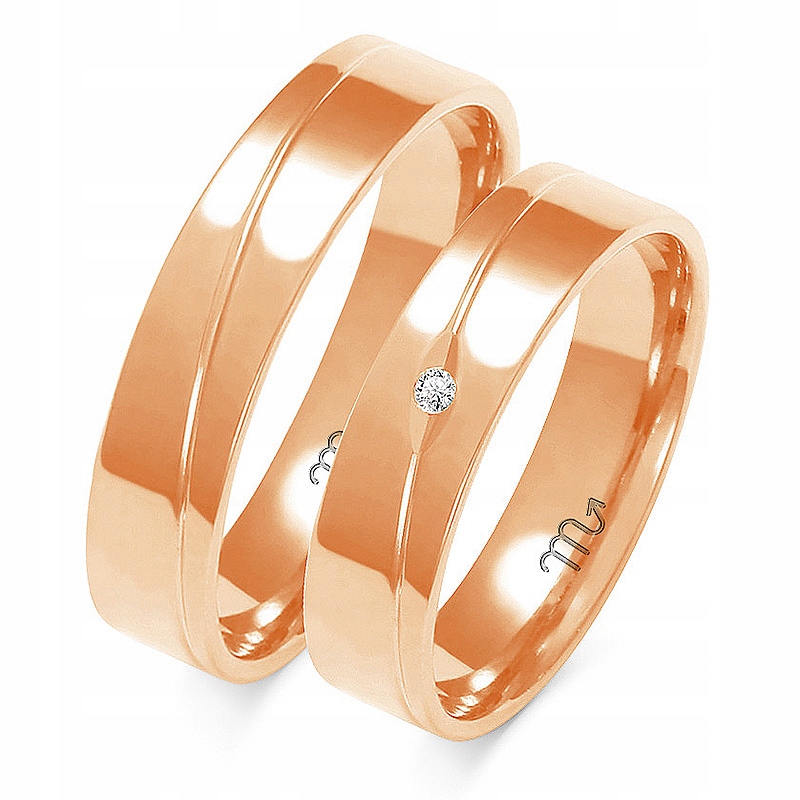 14K ZLATÉ PRSTENY 4 mm ZIRCONIA id A-136