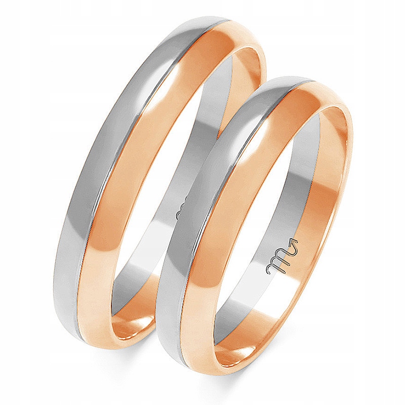 14K 4mm zlaté prstene a A-201