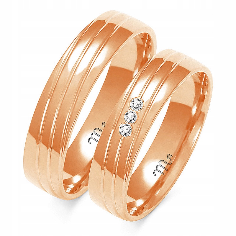 14K ZLATÉ PRSTENY 5 mm BRYLANT id A-154