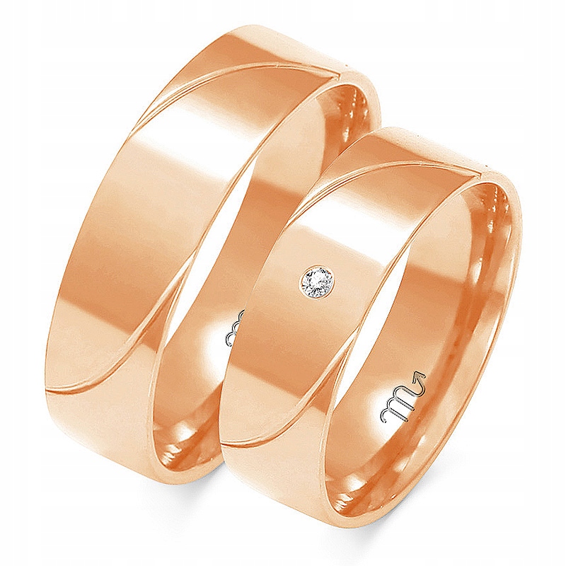 14K ZLATÉ PRSTENE 5 mm BRYLANT id A-157