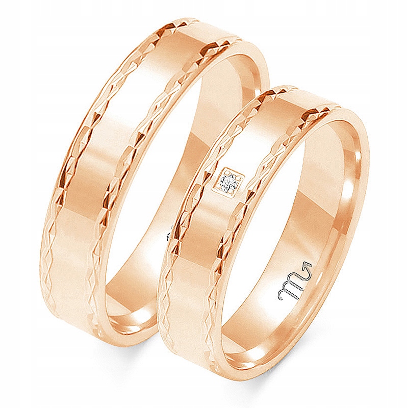 14K 5 mm ZLATÉ RÁFKY BRYLANT id O-100