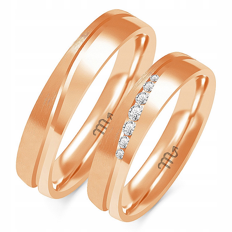 14K ZLATÉ RÁFKY 5 mm BRYLANT id OE-222