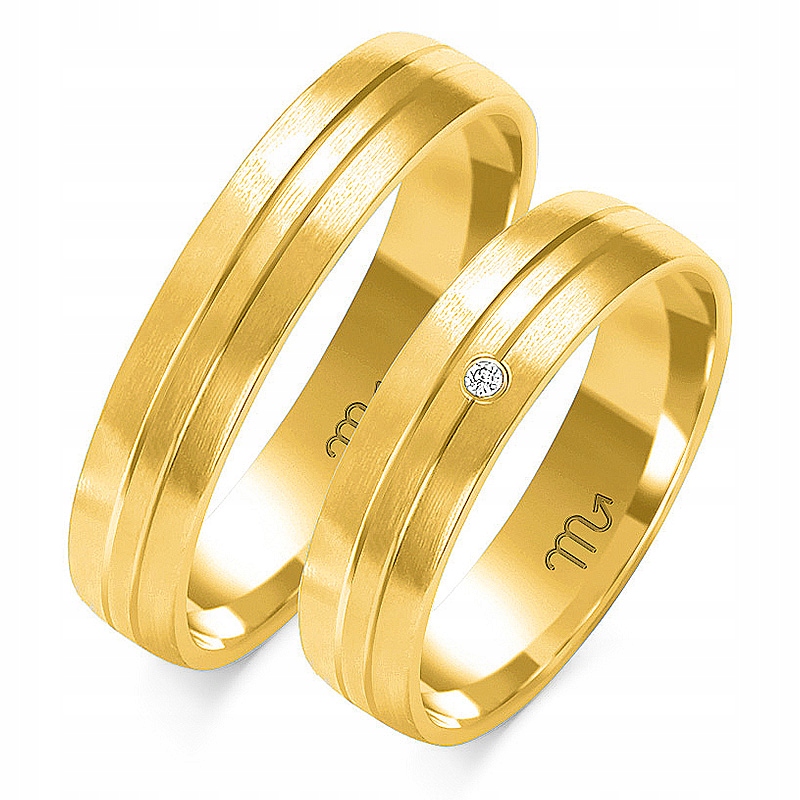 14K ZLATÉ RÁFKY 5 mm BRYLANT id OE-71