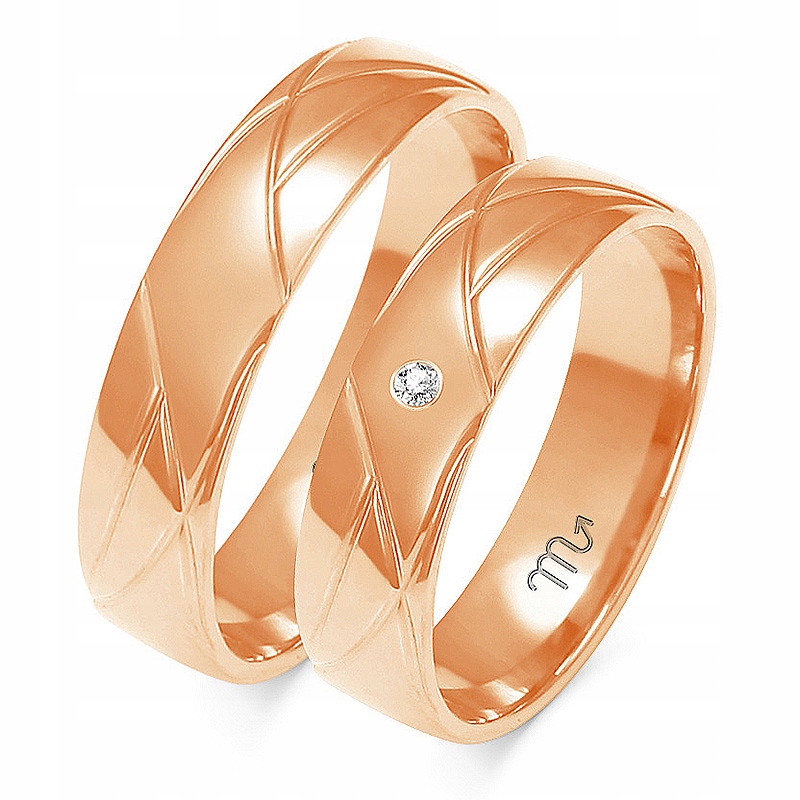 14K ZLATÉ PRSTENY 5 mm ZIRCONIA id A-144