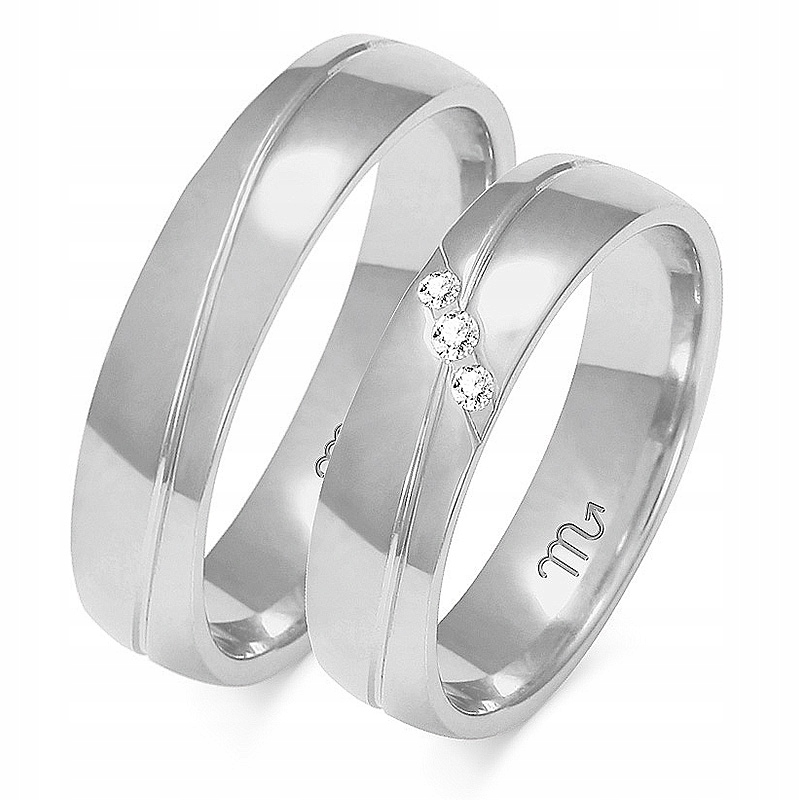 14K ZLATÉ PRSTENY 5 mm ZIRCONIA id A-148
