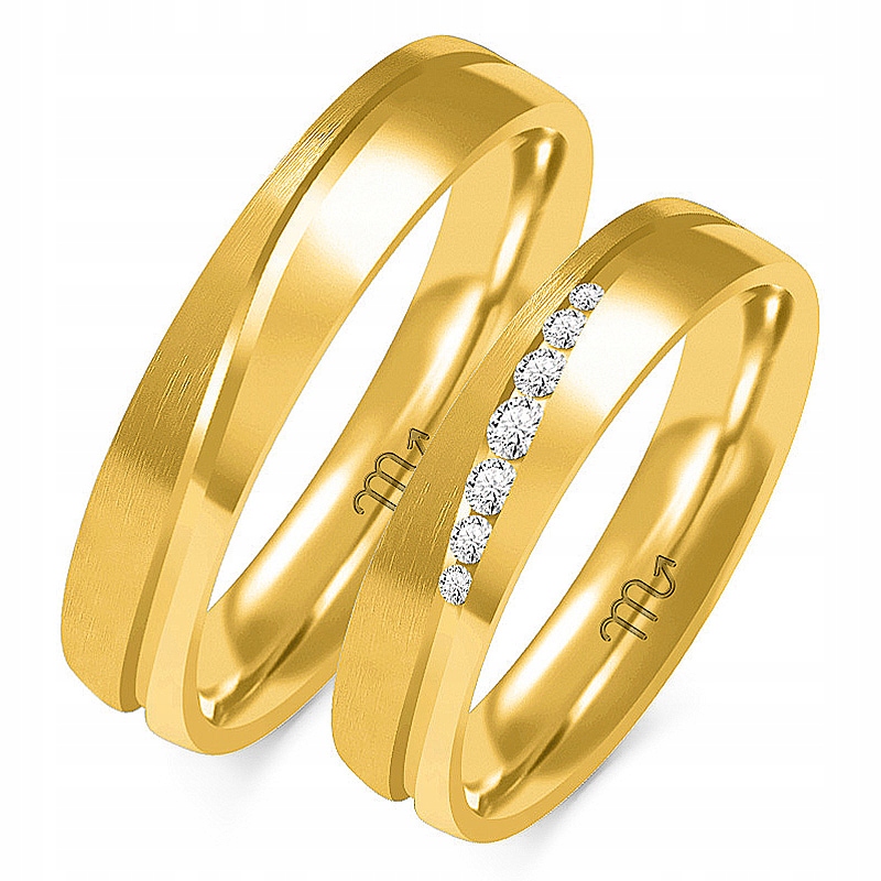 14K ZLATÉ RÁFKY 5 mm ZIRCONIA id OE-222