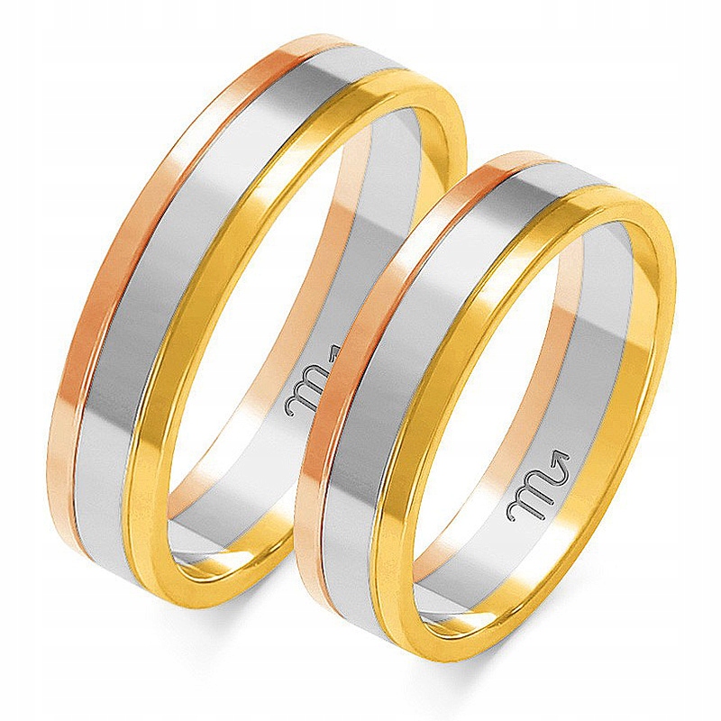 14K ZLATÉ PRSTENY 5 mm ID A-204