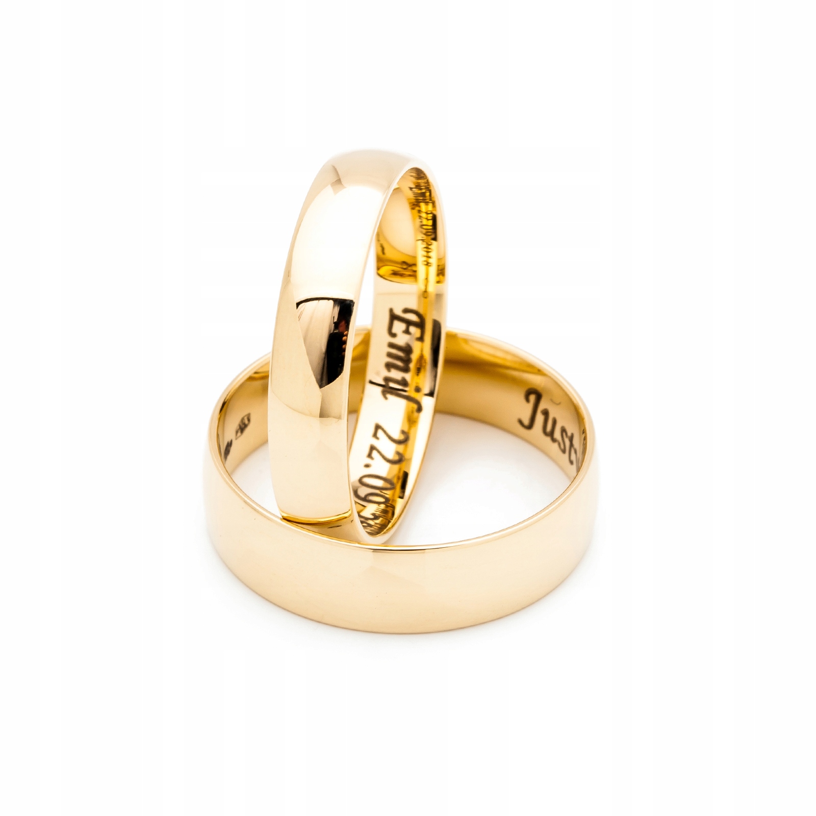 Zlaté svadobné obrúčky 14k 6,5 mm id A-108