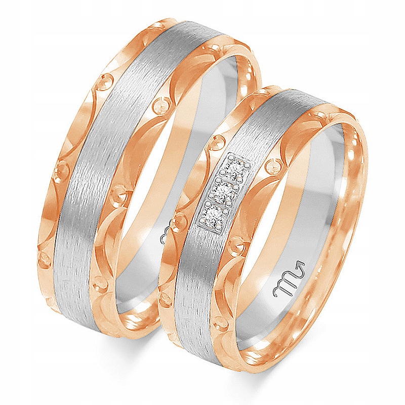 14K ZLATÉ PRSTENE 6 mm BRYLANT id A-230