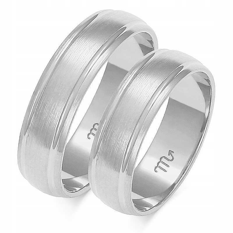 14K zlaté svadobné pásky 6 mm a a-124