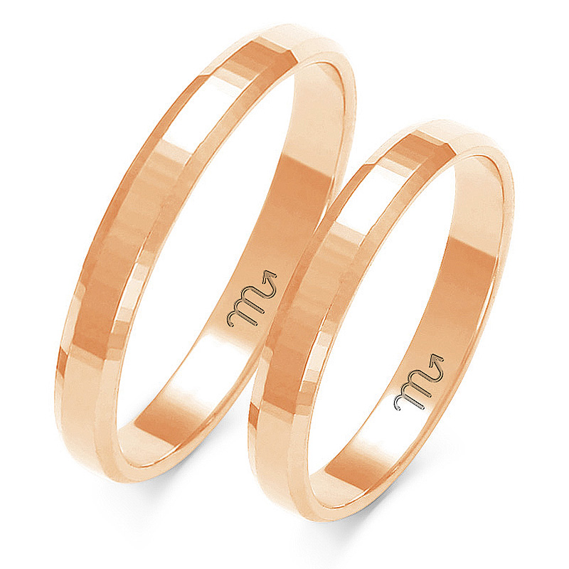 14K ZLATÉ ZLATÉ RÁFKY 3,0 mm ID A-119C