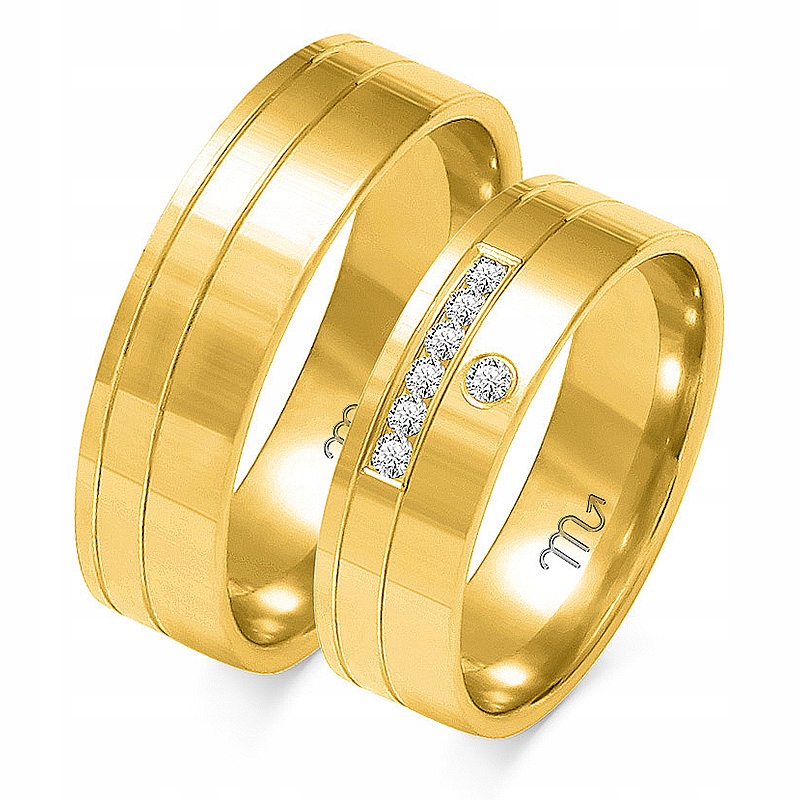 8K ZLATÉ RÁFKY 6 mm BRILLIANTS id OE-217